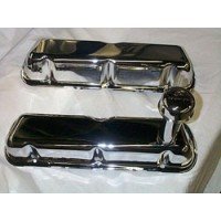 Anderson Valve Covers Chrome with Oil Fill Tube andamp; Air Breather