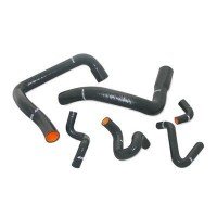Ford Mustang Silicone Radiator Hose Kit Black. Fits 86-93 V8
