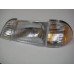 Headlamp Kit Clear with Amber Reflector. Fits 87-93 Mustang