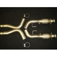 Kooks Catted X-Pipe 3andquot; Metallic Stainless. Fits 07-10 GT500