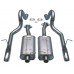 Bassani Cat-Back Exhaust 2-1/2andquot; Stainless. Fits 87-93 GT Mustang