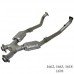 BBK X-Pipe 2-1/2andquot; with Catalytic Converters Aluminized