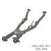 BBK X-Pipe Off-Road Aluminized. Fits 99-04 GT andamp; 99-01 Cobra