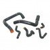 Ford Mustang Silicone Radiator Hose Kit Black. Fits 86-93 V8