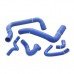 Ford Mustang Silicone Radiator Hose Kit Blue. Fits 86-93 V8