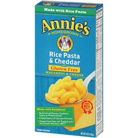 Annie's Homegrown Rice Pasta & Cheddar Macaroni & Cheese Annie's Homegrown Rice Pasta & Cheddar Macaroni & Cheese