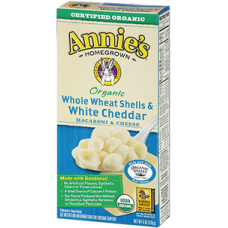 Annie's Homegrown Whole Wheat Shells & White Cheddar Macaroni