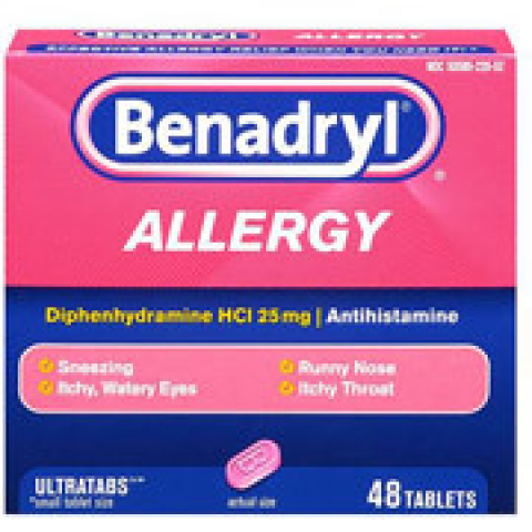 Benadryl Allergy Medicine Tablets, 48ct Benadryl Allergy Medicine Tablets, 48ct