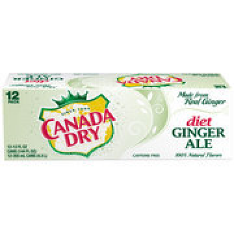 Canada Dry Diet Ginger Ale, 12 oz, 12pk Canada Dry Diet Ginger Ale, 12 oz, 12pk