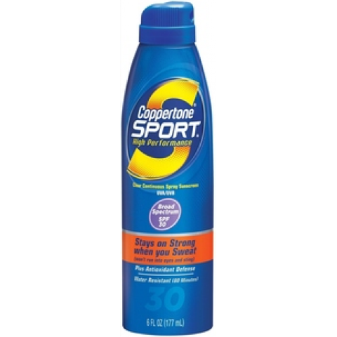 Coppertone Continuous Spray Sport Sunblock Lotion SPF 30 Coppertone Continuous Spray Sport Sunblock Lotion SPF 30