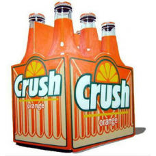 Crush Orange Soda Bottles, 6pk