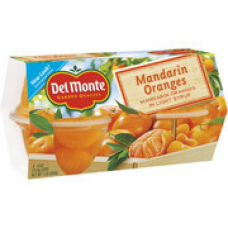Del Monte Mandarin Oranges in Lt. Syrup Fruit Cups, 4pk
