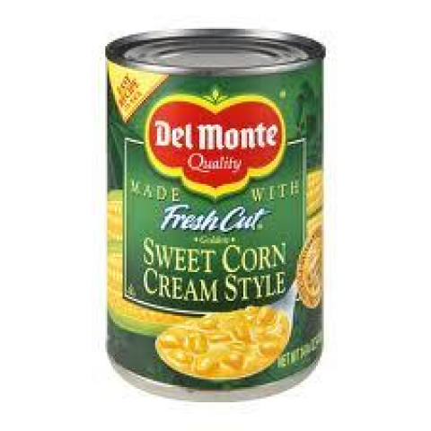 Del Monte Sweet Cream Style Corn Del Monte Sweet Cream Style Corn