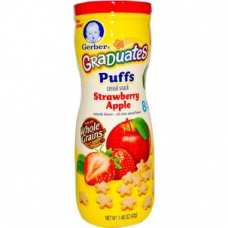 Gerber Graduates Cereal Puffs Snack, Strawberry Apple