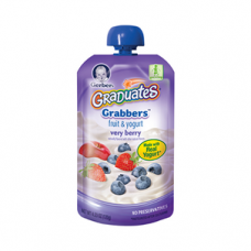 Gerber Graduates Grabbers Squeezable Very Berry Pouch