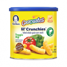Gerber Graduates Lil' Crunchies Veggie Dip Baked Whole Grain Corn Snack