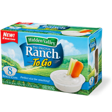Hidden Valley Ranch To-Go Single Cups, 8pk