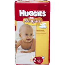 Huggies Little Snugglers Diapers, Size 2, 32ct