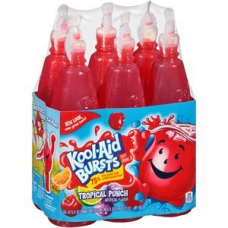Kool Aid Bursts Tropical Punch Bottles, 6pk