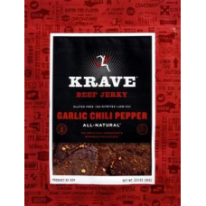 Krave Jerky Beef Garlic Chili Pepper