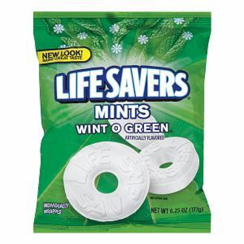 Lifesavers Individually Wrapped WintOGreen Mints Lifesavers Individually Wrapped WintOGreen Mints