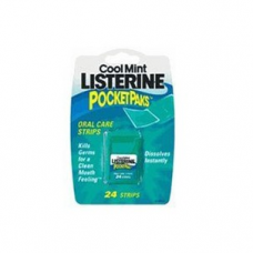 Listerine Cool Mint PocketPaks Strips, 24 strips