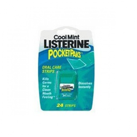 Listerine Cool Mint PocketPaks Strips, 24 strips Listerine Cool Mint PocketPaks Strips, 24 strips