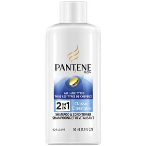 Pantene 2 in 1 Classic Care Solutions Shampoo & Conditioner, Travel Size Pantene 2 in 1 Classic Care Solutions Shampoo & Conditioner, Travel Size