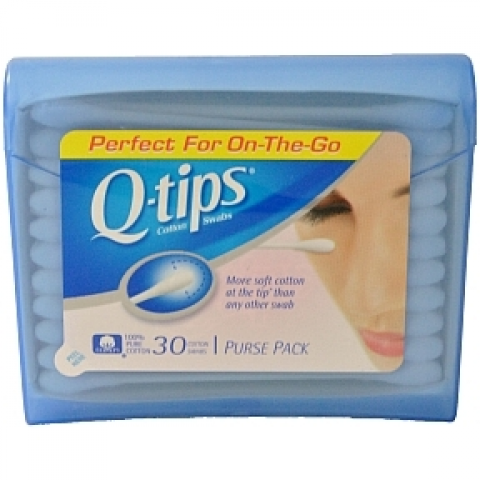 Q-Tips Cotton Swabs Pursepk, 30ct Q-Tips Cotton Swabs Pursepk, 30ct