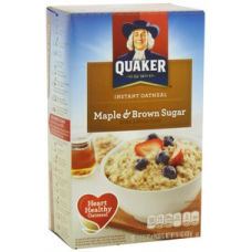 Quaker Maple and Brown Sugar Instant Oatmeal, 10pk
