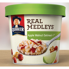 Quaker Oatmeal Cup Apple Walnut Real Medleys