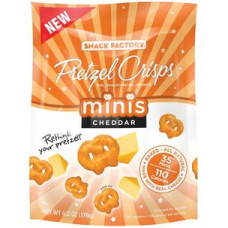 Snack Factory Pretzel Crisps Cheddar Mini