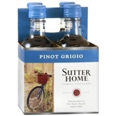 Sutter Home Pinot Grigio Mini Bottles, 4pk
