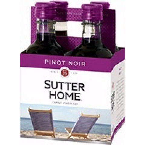 Sutter Home Pinot Noir Mini Bottles, 4pk Sutter Home Pinot Noir Mini Bottles, 4pk