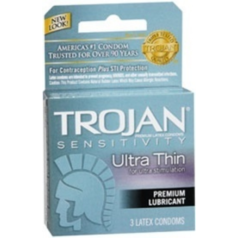 Trojan Ultra Thin Lubricated Condom, 3ct Trojan Ultra Thin Lubricated Condom, 3ct