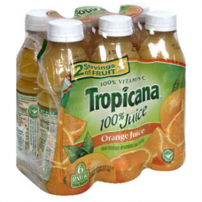 Tropicana 100% Orange Juice 6pk Bottles, 6pk
