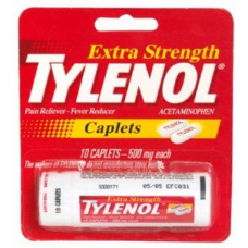 Tylenol Extra Strength Acetaminophen Travelpk, 10ct