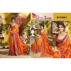 Kesee Saree Orange 