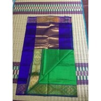 Pochampally small border Silk Cotton  