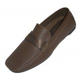 Amali Exuma Smooth Brown Penny Loafer