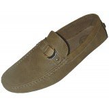 Amali Lucaya Camel Perforated Driving Loafer