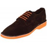 Amali Style 1807 Brown Faux Suede Oxford