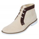 Amali Style 1810 Taupe Faux Suede Lace Up