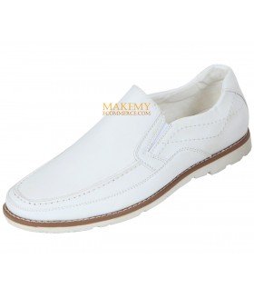 Amali Style 2853 White Slip On Driving Moccasin SALE