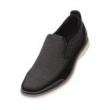 Amali Style 2855 Black Linen Driving Moccasin
