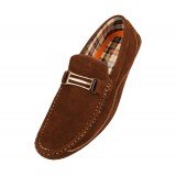 Amali Style Miramar in Brown Microfiber Loafer