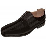 Bolano Style 1011 in Black Satin Stripes