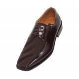 Bolano Style 185 Brown Striped Satin Oxford