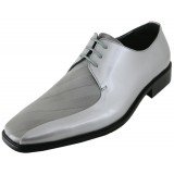 Bolano Style 185 Grey Striped Satin Oxford
