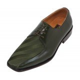 Bolano Style 185 Olive Striped Satin Oxford SALE